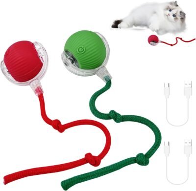 Pebble Dash Rechargeable Rolling Cat Ball