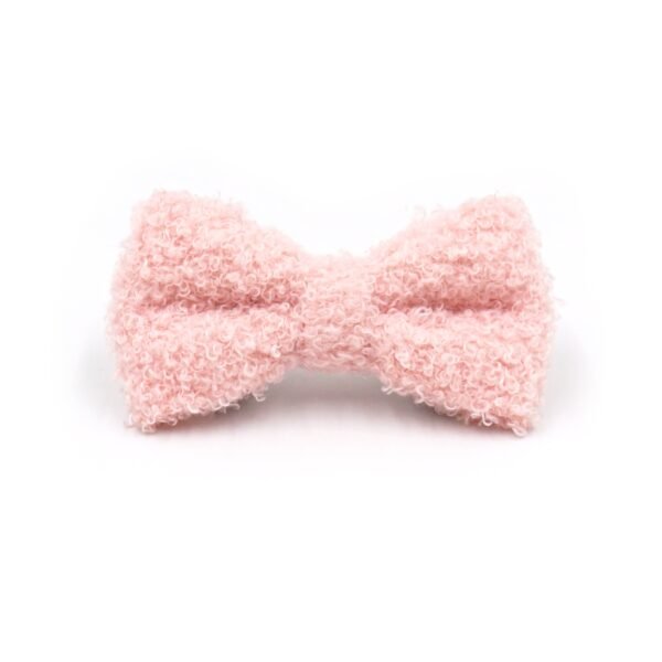 Pink Teddy removable pet bow tie